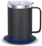 Zhenglu Coffee Warmer Mug Set for Desk, Self Heating Coffee Mug with Lid, USB Electric Coffee Mug...