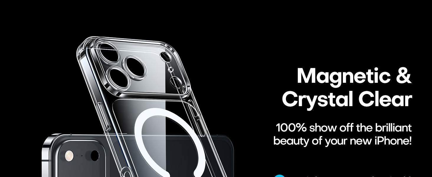 Full Coverage Camera Protection Magnetic Shockproof Compatible with iPhone 18 Pro Case 6.3 inch
