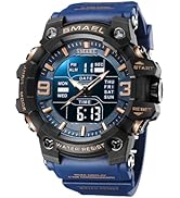 Gosasa Men's Large Face Outdoor Sports Watches Military S-Shock Watch Waterproof, Backlight, Alar...