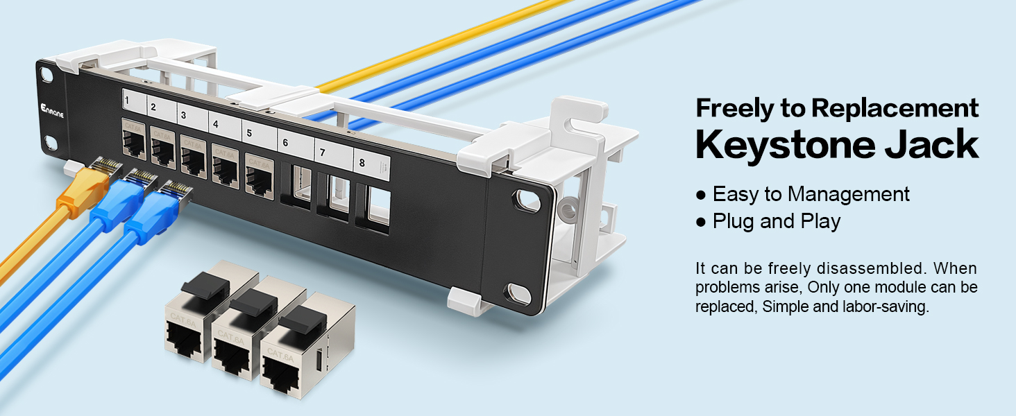 8 port patch panel