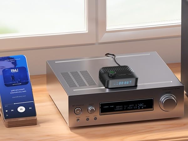 Bluetooth adapter stereo receiver