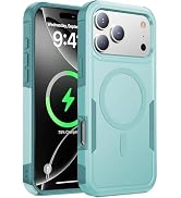 Magnetic for iPhone 17 Pro Max Case, [Heavy Duty Protection][2-Layer Military Grade Drop Protecti...