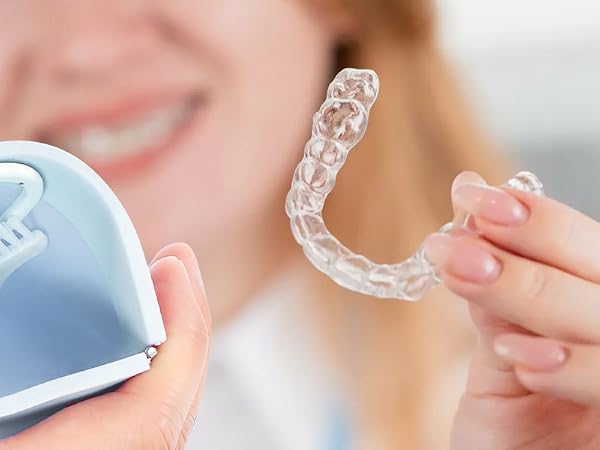 Silicone Retainer Denture Storage Case Holder