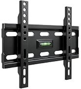 Alrhipvm Fixed TV Monitor Wall Mount for 12-43 Inches LED LCD TVs, Low Profile Small TV Mount, Fl...