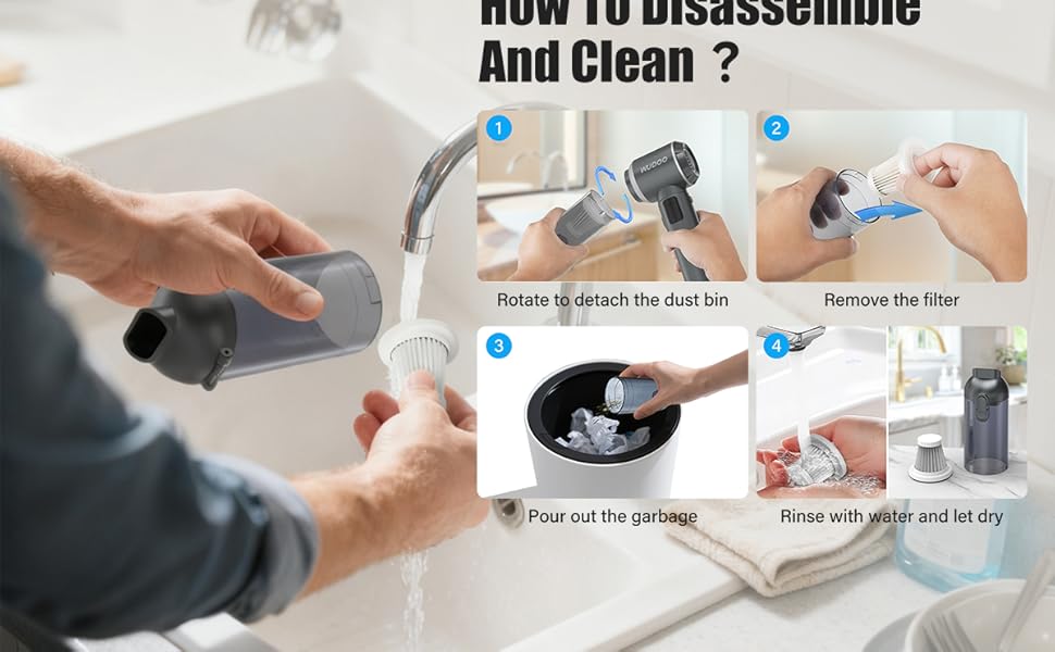 wudoo 5-in-1 Car Vacuum Cleaner