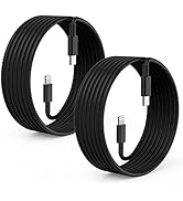 2Pack Black Fast Charger Cable 10ft [Apple MFi Certified], USB Type C to Lightning Cable 10 Foot ...