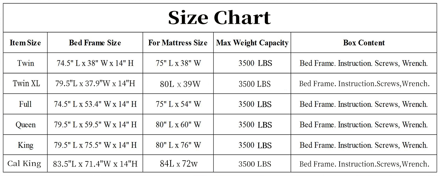 full size bed frame