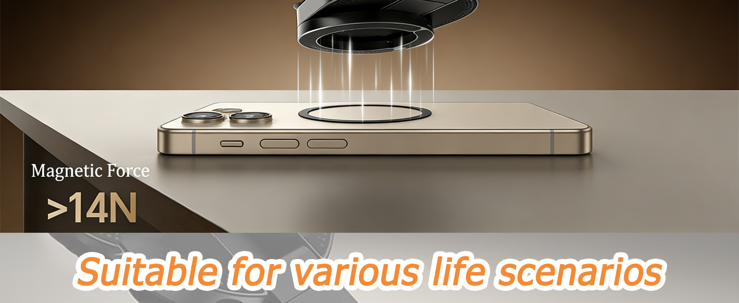 3-in-1 Magnetic Suction Cup Phone Mount with Suction