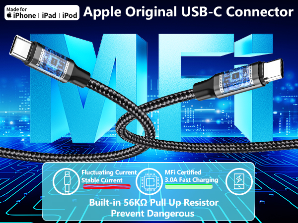 MFi Certified 3-Port 67W PD/QC Car Power Adapter USB-C Car Charger Cigarette Lighter for iPhone 17