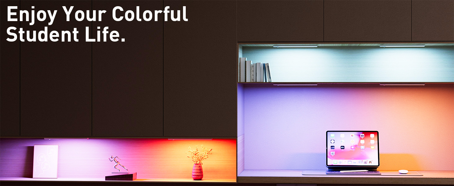 color changing lights for display shelves