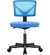 Sweetcrispy Office Chair, Ergonomic Low-Back Mesh Rolling Work Swivel Chairs with Wheels, Armless...