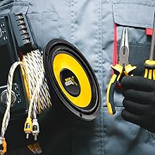 Pyle 6.5 Inch Mid Bass Woofer Sound Speaker System - Pro Loud Range Audio