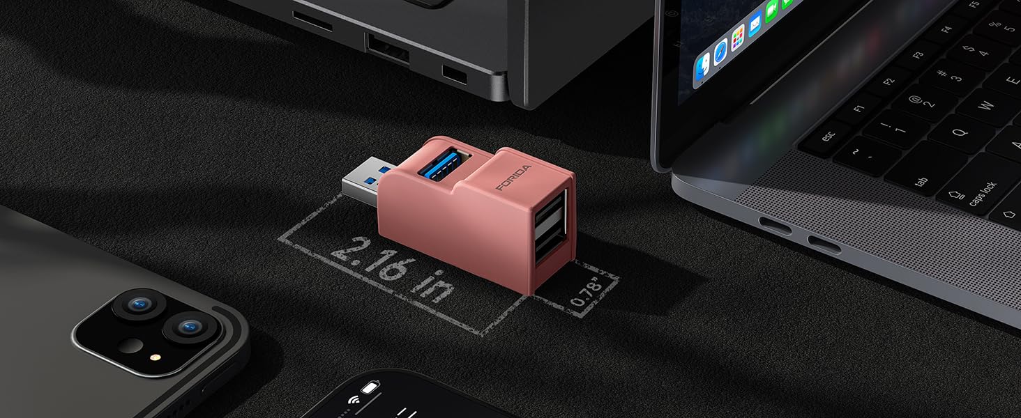Pink usb hub