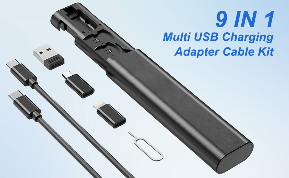 Multi USB Charging Adapter Cable Kit