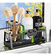 Sponge Holder for Kitchen Sink, Sink Caddy Organizer with Dish Brush Holder, Sink Organizer Rack ...