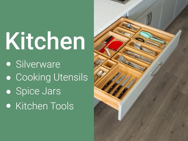 bamboo drawer organizers