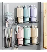 VITVITI 4 Pack Magnetic Cup Holder for Fridge, 40 OZ Metal Tumbler Holder for Stanley Cup, Magnet...