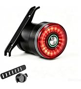 Smart Bike Tail Light, Rechargeable Super Bright Rear Bike Light, Brightness, Vibration, Brake Se...