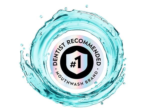 Listerine is the #1 recommended mouthwash brand by dentists and hygienists