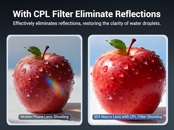35x macro lens with cpl filter
