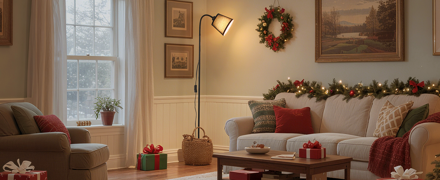 Adjustable floor lamp gooseneek floor lamp standing lamp for living room small floor lamp