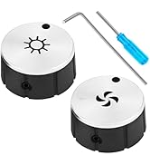 SANJOON SV08355 Blower and Light Control Knobs,Replacement for Broan E60 E64 Range Hoods Blower F...