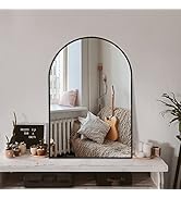 Arched Wall Mirror for Bathroom,Mirrors for Wall,24''x36'',Vanity Mirror for Bedroom Dresser, Ent...