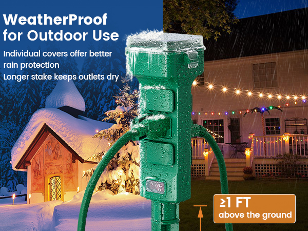outdoor timer outlet waterproof with remote