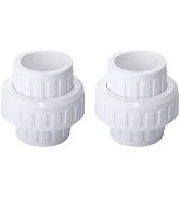 1-1/2" PVC Pipe Union Fittings(Socket X Socket), PVC Union Coupling Pipe Fitting with EPDM O-Ring...