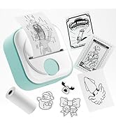 Phomemo Q02 Mini Printer, Portable Photo Printer, Sticker Maker Machine for Studying, Notes, Pict...