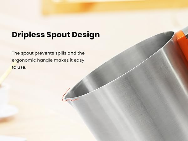 dripless spout design