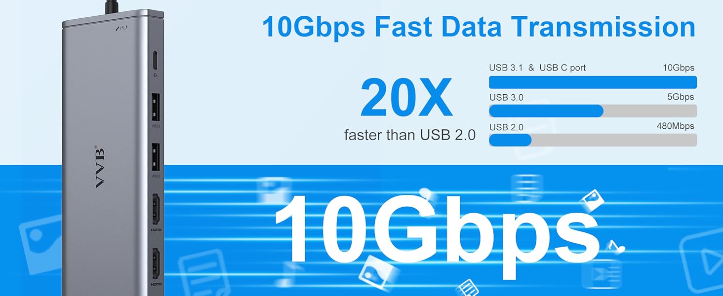 usb c docking station dual monitor adapter usb c to dual hdmi usb c hub docking station usb c