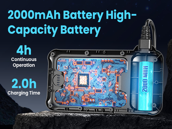 Vorth Endoscope Camera with Light, 4.3&amp;#34; IPS Screen 1080P Borescope Tools with 8 LED Lights