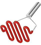 Urbanstrive Non-Scratch Silicone Potato Masher Kitchen Tool, Potatoes Masher Potato Masher Stainl...