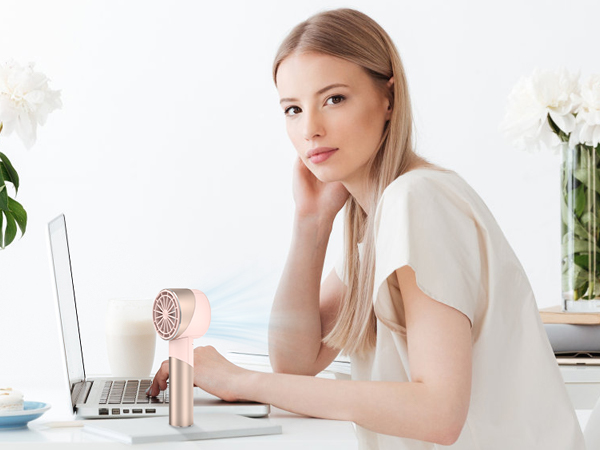 Portable Handheld Fan, Mini Rechargeable Hand Fan, Small Battery Operated 