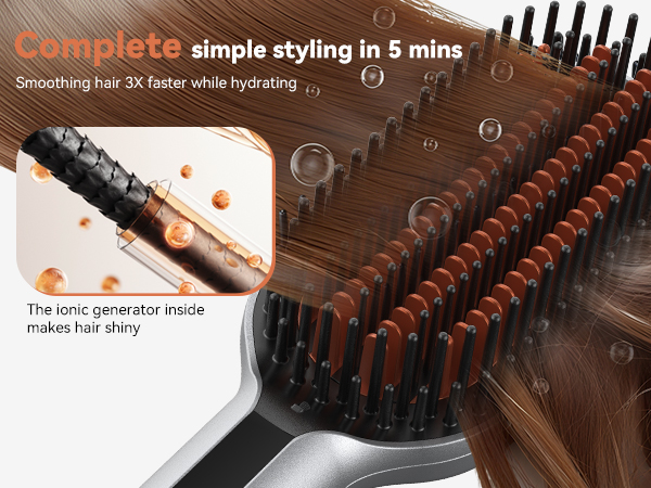 hair straightener brush