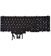Replacement Keyboard for Dell Latitude 5500 5501 5510 5511, Precision 3540 3541 3550 3551 Series ...
