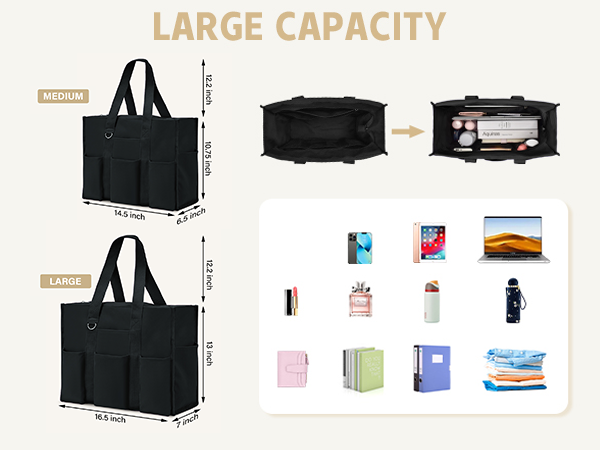 tote bag with zipper