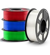 TECBEARS PETG Filament 1.75mm 4KG, 3D Printer Filament Bundle PETG, 4 * 1KG(1320M) Filament High ...