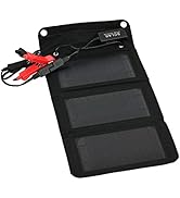 Schumacher SA1589 12V 5W Portable Solar Automotive Battery Trickle Charger – 1A USB port – For Ma...