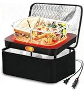 Dosevita Portable Oven Electric Lunch Box Food Heater 12V/24V/110V 3-In-1 Car Food Warmer,Mini Po...