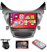 4+128GB Android 15 Car Radio for Hyundai Elantra 2012-2013 Wireless Carplay Android Auto, Realdio...