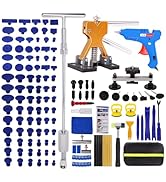Car Dent Puller Kit,148 PCS Dent Repair Tool,Paintless Dent Removal with Golden Lifter,Bridge Pul...