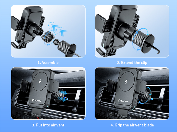 magnetic car mount charger