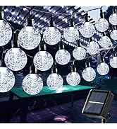 Toodour Solar String Lights Outdoor, 56ft 100 LED Globe String Lights with 8 Modes, Waterproof So...
