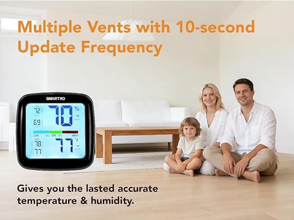 Digital Hygrometer Indoor Thermometer Room Humidity Gauge