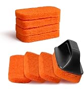 Griddle Cleaning Kit for Blackstone, Griddle Accessories with 8 Scouring Pads &amp; 1 Handle, Multi-F...
