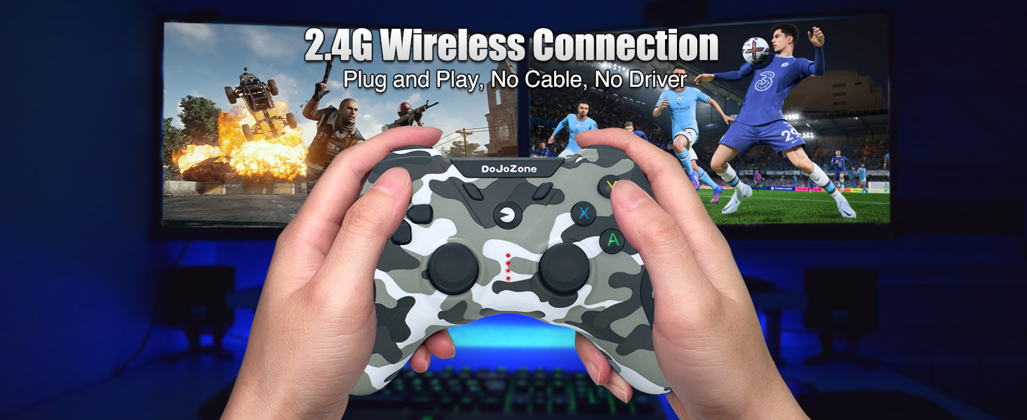 2.4G Wireless Gaming Controller for Windows PC PS3 Steam controller