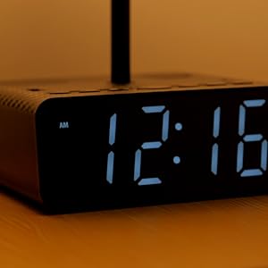 table lamp with alarm clock