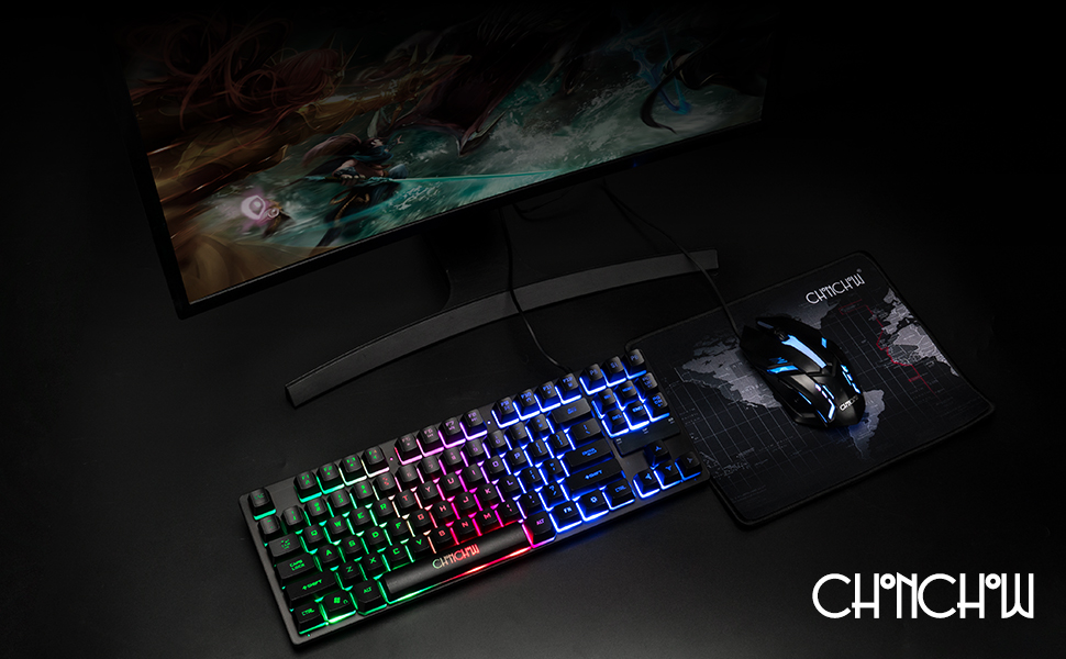 lihgt up keyboard keyboard light up led keyboard keyboard led rainbow keyboard for computer pc